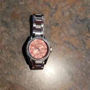 Fossil large faced watch